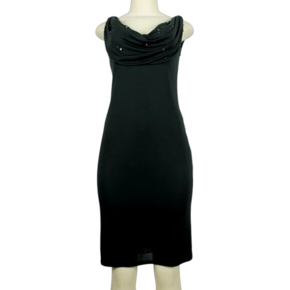 CLASS ROBERTO CAVALLI Cowl Neck Knee-Length Dress - Picture 1 of 4
